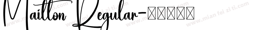 Mailton Regular字体转换